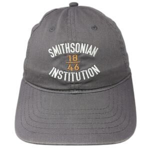 Perrin Baseball Cap Gray One Size Smithsonian Institution 1846 Strapback Hat
